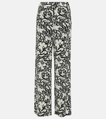 Pantalon ample imprimé en soie | Stella McCartney