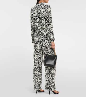 Pantalon ample imprimé en soie | Stella McCartney