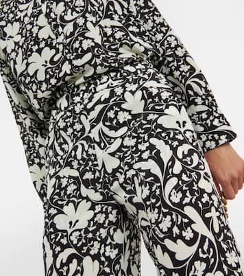 Pantalon ample imprimé en soie | Stella McCartney