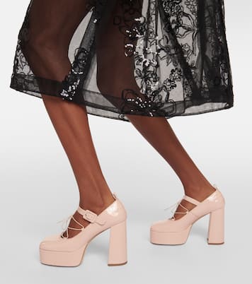 Pumps in vernice con plateau | Simone Rocha