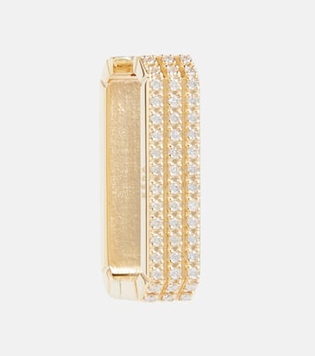 Boucle d’oreille unique Long Candy en or 18 ct et diamants | Eéra