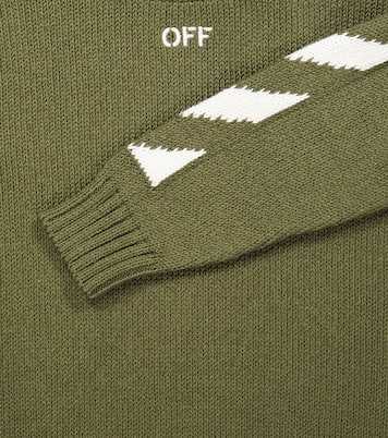 Pullover in cotone con logo | Off-White Kids