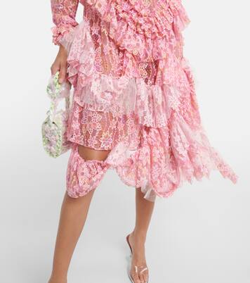 Robe midi en dentelle | Susan Fang