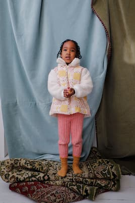 Chaqueta Rosa de algodón estampada | Louise Misha