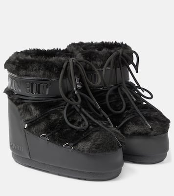 Bottines après-ski Icon Low à fourrure synthétique | Moon Boot