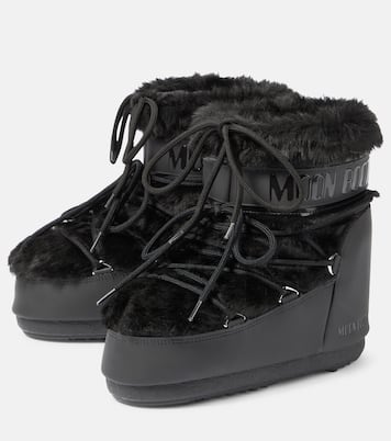 Bottines après-ski Icon Low à fourrure synthétique | Moon Boot