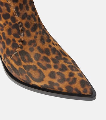 Denver leopard-print leather boots | Gianvito Rossi