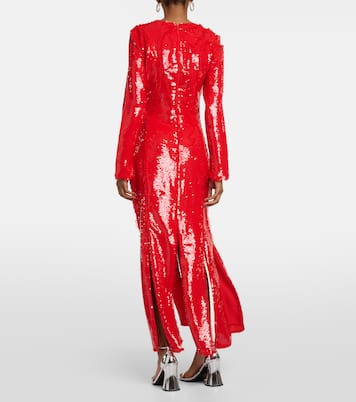 Sequined maxi dress | Ganni
