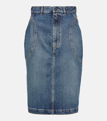 Denim pencil skirt | Alaïa