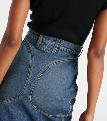 Denim pencil skirt | Alaïa