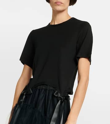 Camiseta de algodón con lazo | Simone Rocha