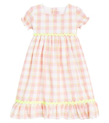 Gabrielle checked cotton dress | La Coqueta