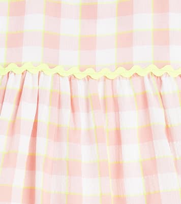 Gabrielle checked cotton dress | La Coqueta