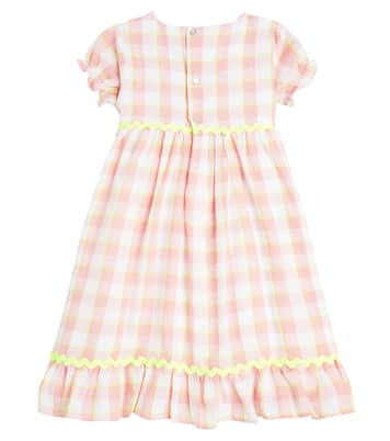 Gabrielle checked cotton dress | La Coqueta