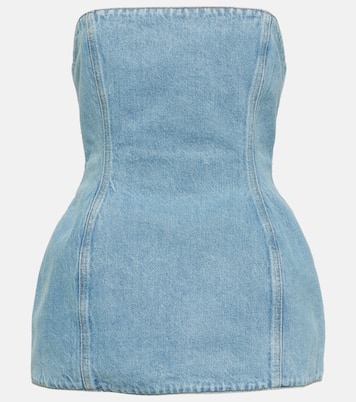 Strapless denim corset | Magda Butrym