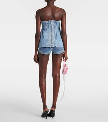 Strapless denim corset | Magda Butrym