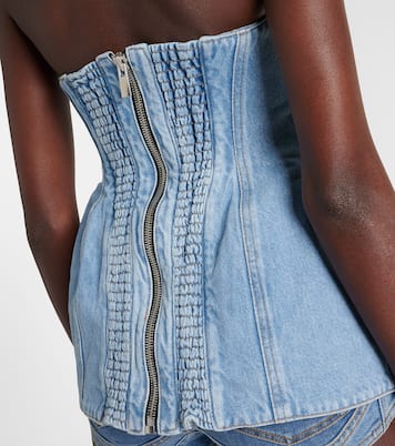 Strapless denim corset | Magda Butrym