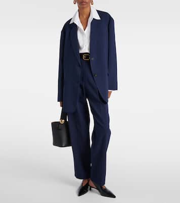 Pantaloni Bea in twill a vita alta | The Frankie Shop