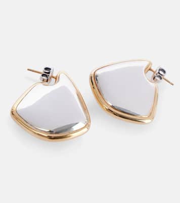Fin Small 18kt gold-plated sterling silver earrings | Bottega Veneta
