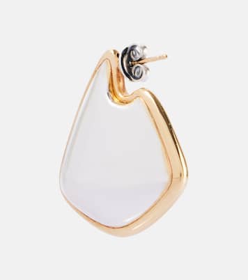 Fin Small 18kt gold-plated sterling silver earrings | Bottega Veneta