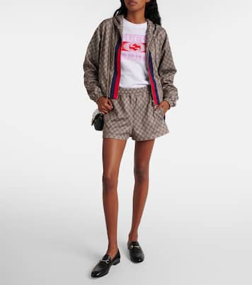 GG Web Stripe jersey technical jacket | Gucci