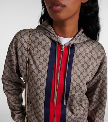 GG Web Stripe jersey technical jacket | Gucci