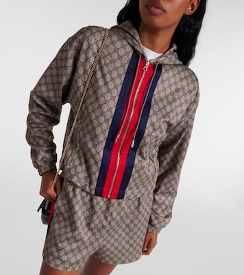 GG Web Stripe jersey technical jacket | Gucci