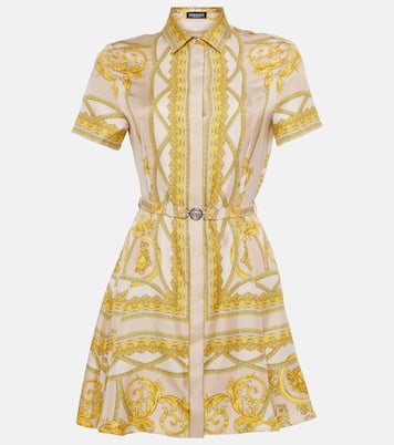 Hemdblusenkleid Barocco aus Seiden-Twill | Versace
