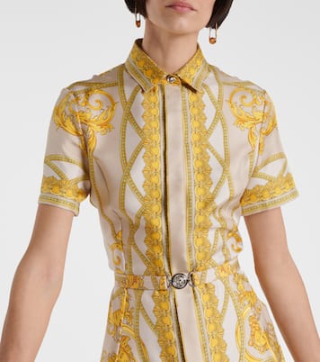Hemdblusenkleid Barocco aus Seiden-Twill | Versace