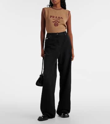 Jean ample à taille haute | Prada