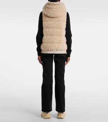 Faux shearling down vest | Moncler Grenoble
