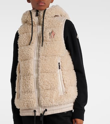 Faux shearling down vest | Moncler Grenoble