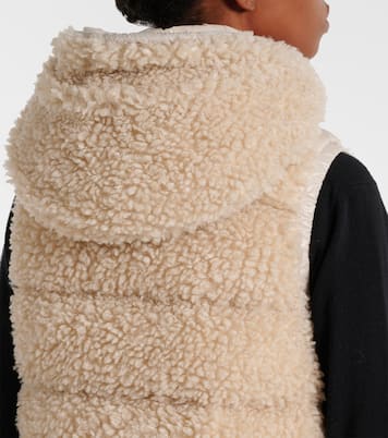 Faux shearling down vest | Moncler Grenoble
