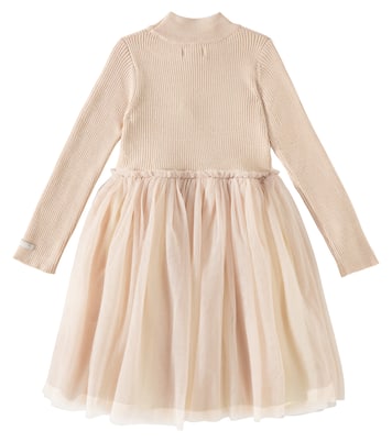 Abito Lotus in tulle e misto lana | Donsje