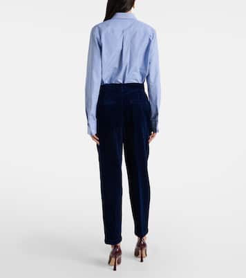 Pantalon droit à taille haute en coton | Polo Ralph Lauren