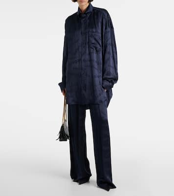Camicia Cocoon in seta | Balenciaga
