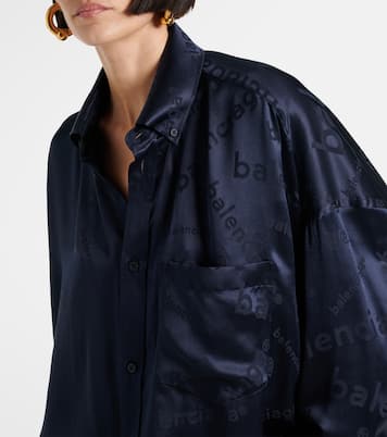 Camicia Cocoon in seta | Balenciaga