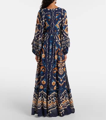 Gathered floral maxi dress | Farm Rio
