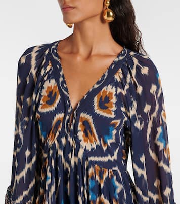 Gathered floral maxi dress | Farm Rio