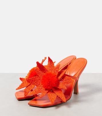 Mules Adam en cuir à fleurs | Bottega Veneta