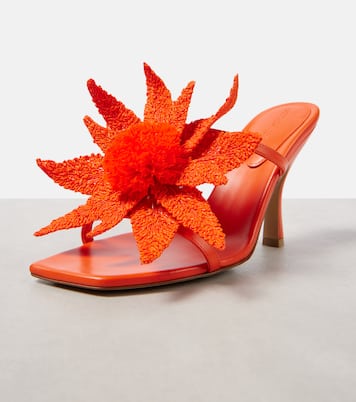 Mules Adam en cuir à fleurs | Bottega Veneta