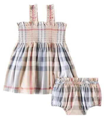 Baby Set Burberry Check aus Kleid und Höschen | Burberry Kids