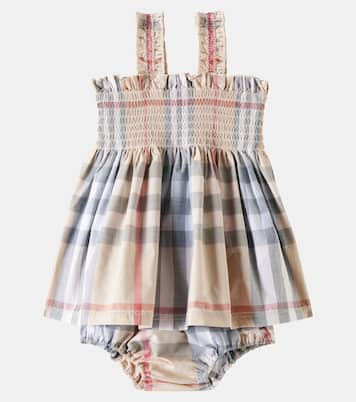 Baby Set Burberry Check aus Kleid und Höschen | Burberry Kids