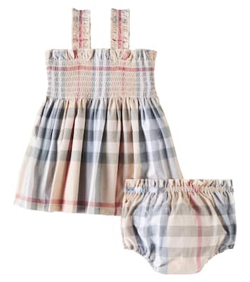 Baby Set Burberry Check aus Kleid und Höschen | Burberry Kids