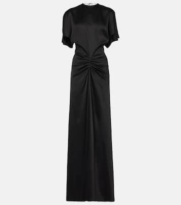 Robe longue en satin | Victoria Beckham
