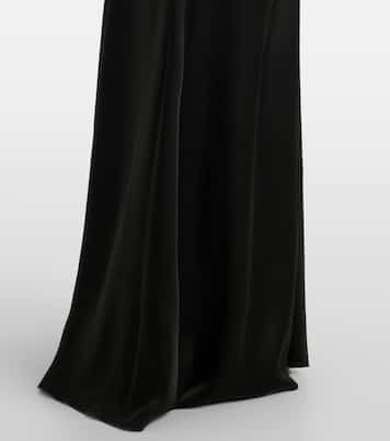 Robe longue en satin | Victoria Beckham