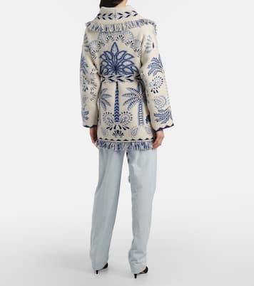 Wild Wonder Foulard wool and cotton cardigan | Alanui