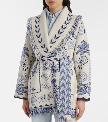 Wild Wonder Foulard wool and cotton cardigan | Alanui
