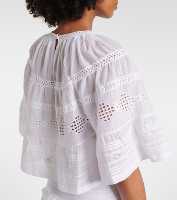 Top Dilama in voile di cotone con ricamo | Marant Etoile