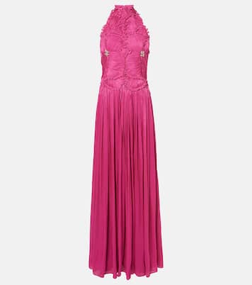 Vestido de fiesta Attina con cuello halter | Costarellos